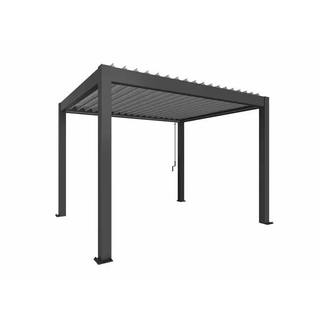 Biohort – Pérgola Sombra y espacio exterior Gris oscuro metálico
