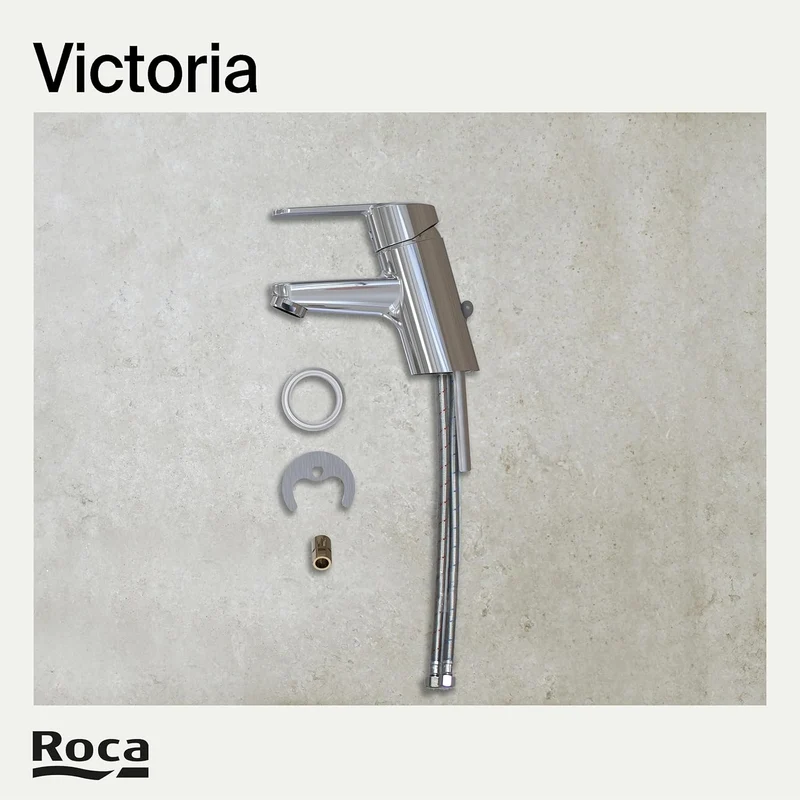 Roca - Victoria grifería para lavabo con enganche para cadenilla A5A3125C00