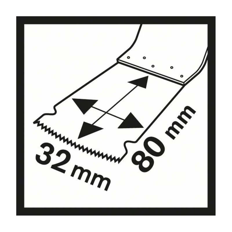 B-Ware Bosch Tauchsägeblatt HCS MAIZ 32 EPC StarlockMax Sägeblatt Holz 80mm 10 Stück