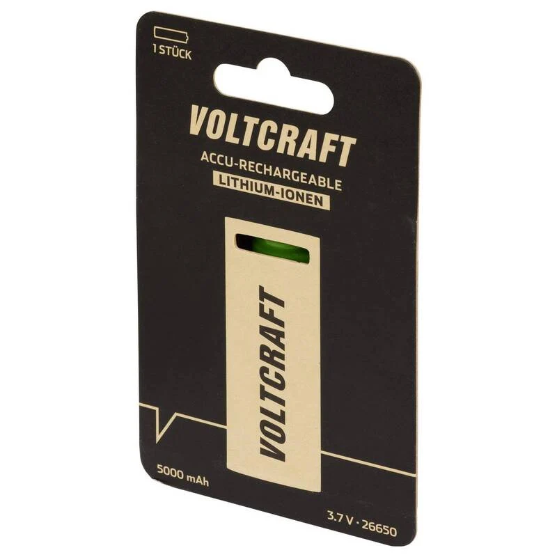 B-Ware Voltcraft Spezial-Akku VC-26650 Lithium 3.7V 5000mAh Flat-Top Akku
