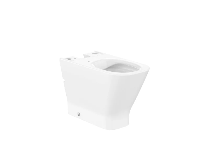 Roca - Taza The Gap Square Rimless para inodoro de tanque bajo