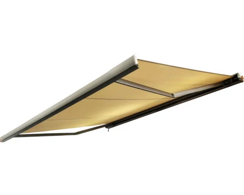 B-Ware Sonnino Kassettenmarkise Markise Sonnenschutz Motor 4x3m obravia beige LED