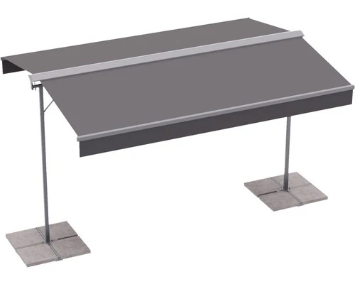 B-Ware Markiso Standmarkise Mobile Markise Sonnenschutz 4x3 Stoff Gestell RAL 7015