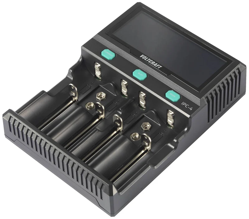B-Ware VOLTCRAFT IPC-4 Rundzellen-Ladegerät für LiIon NiMH NiCd AA AAA