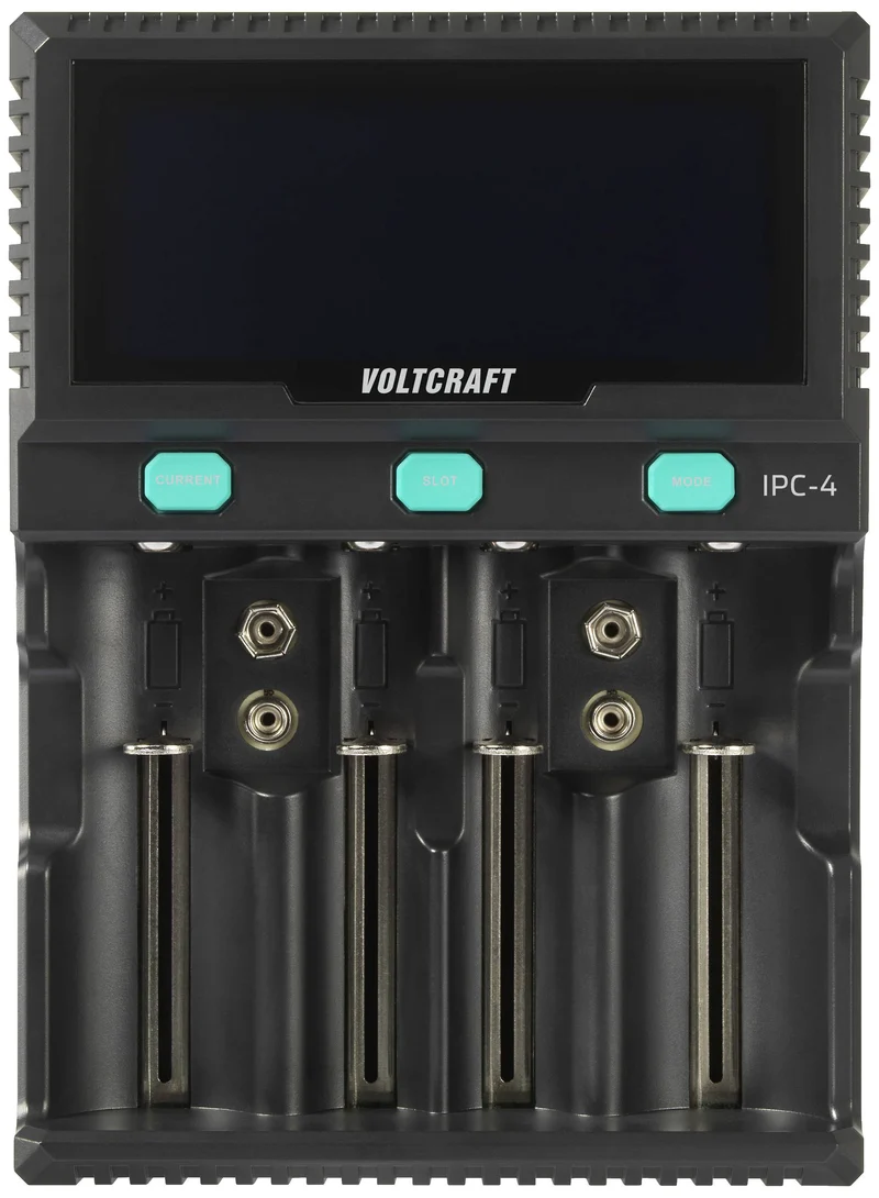 B-Ware VOLTCRAFT IPC-4 Rundzellen-Ladegerät für LiIon NiMH NiCd AA AAA