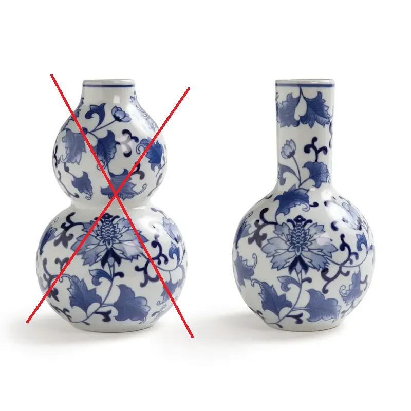 B-Ware &klevering Vase Gefäß Dutch Delight Porzellan blau 20 x 12 cm SIEHE TEXT/FOTO