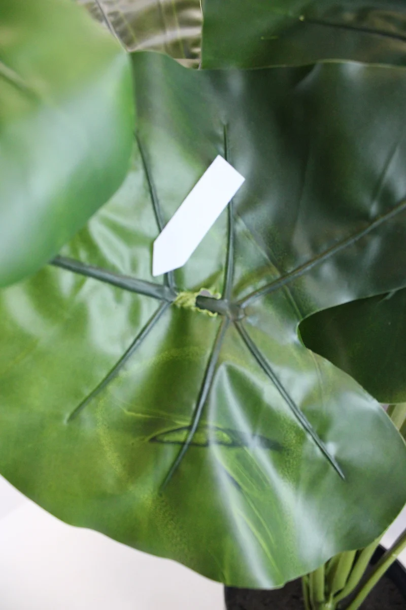 B-Ware Kave Home Kunstpflanze Dekopflanze Alocasia Kunststofftopf SIEHE TEXT/FOTO