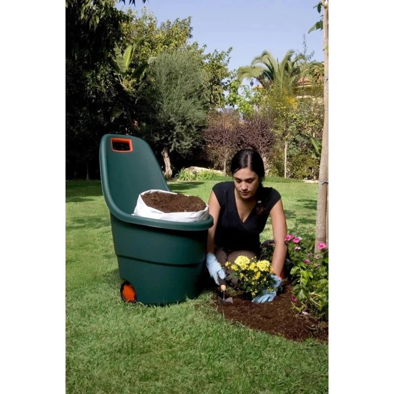 Keter - Carro de jardín Easy Go 2 verde