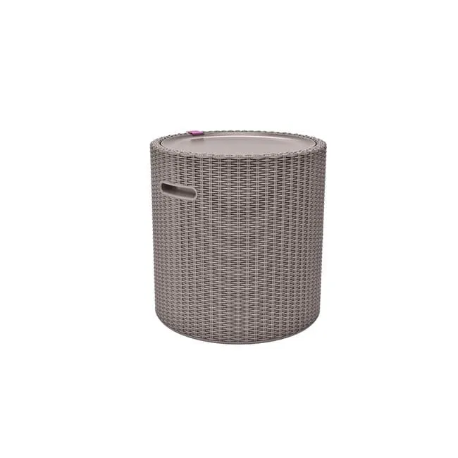 Keter - Nevera de jardín Cool Stool capuchino