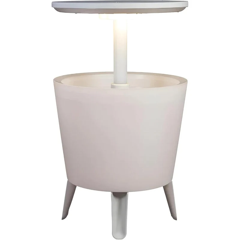 Keter - Nevera de jardín Cool Bar iluminada blanco