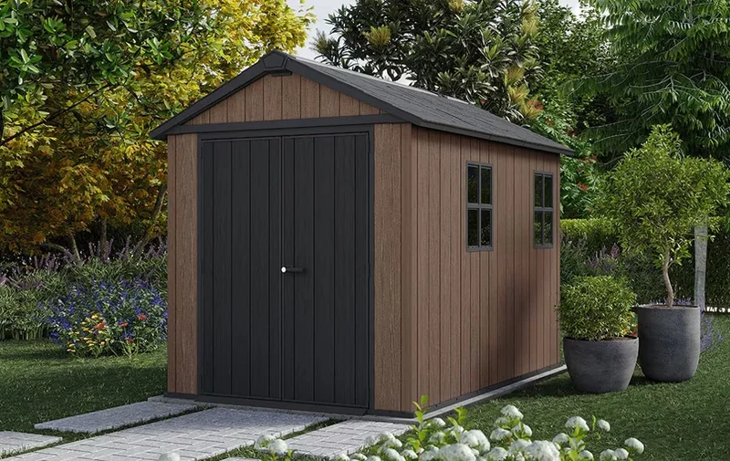 Keter - Caseta de exterior Newton 759/975 marrón
