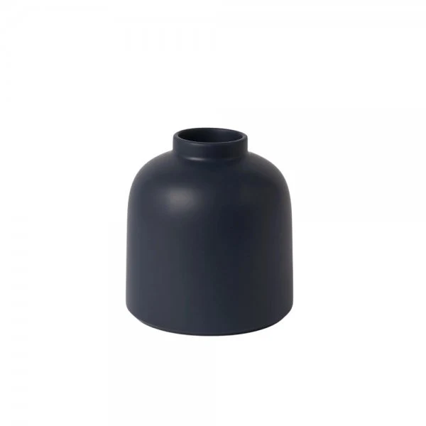 B-Ware RAAWII Vase Omar dunkelblau Vase Blumenvase Tischvase Steingutvase Steingut