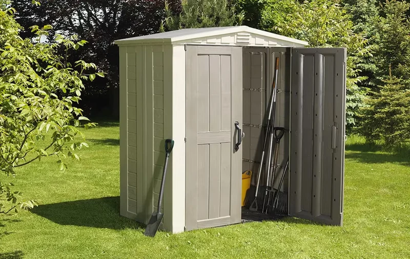Keter - Caseta de exterior Factor 6x3 marrón/beige