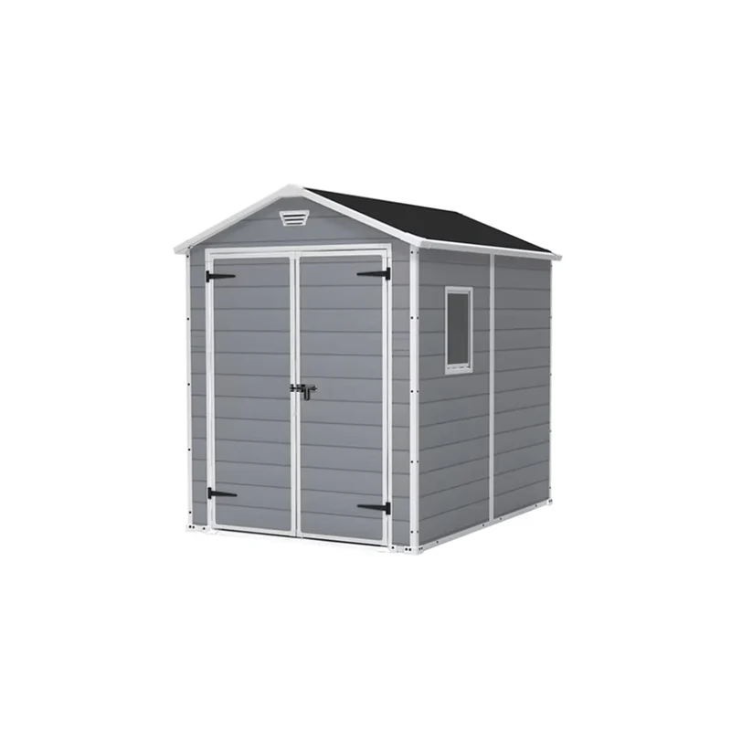 Keter - Caseta de exterior Manor 6x8 gris