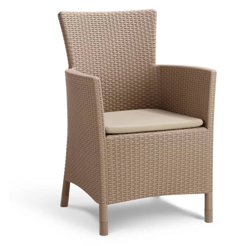 Keter - Conjunto de exterior 2 plazas Iowa Balcony capuchino