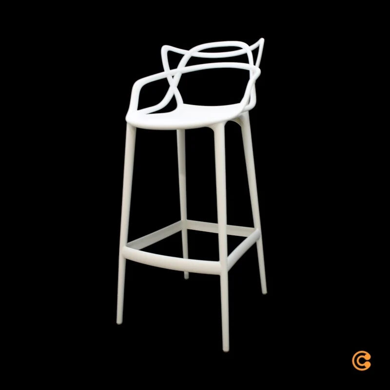 B-Ware Kartell Masters Barhocker Tresenstuhl Hocker Stuhl Barstuhl 75cm weiß