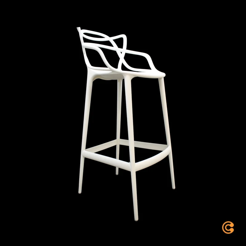 B-Ware Kartell Masters Barhocker Tresenstuhl Hocker Stuhl Barstuhl 75cm weiß