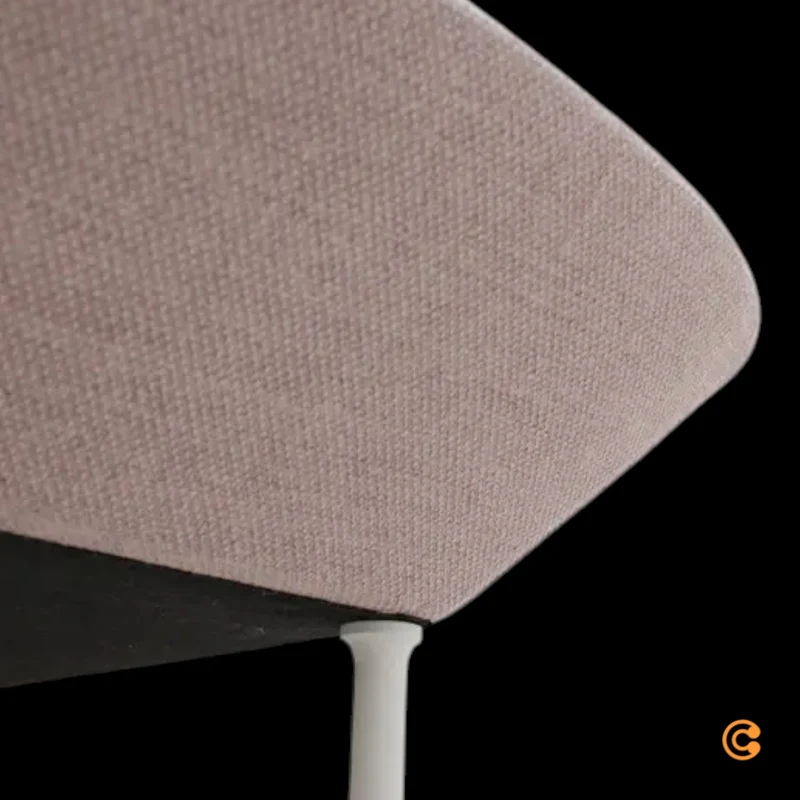 B-Ware MUUTO Sitzhocker Fußhocker Oslo Pouf Rosa Offwhite Sitzpouf Hocker 45x100x73cm