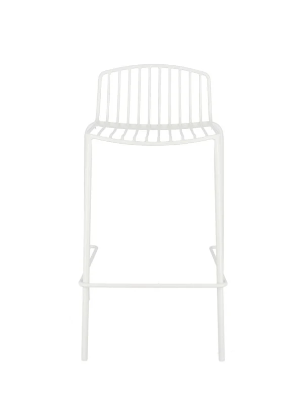 B-Ware Jan Kurtz Barstuhl Hocker Mori Outdoor 49 x 81 x 49 cm Sitzhöhe 65 cm weiß302