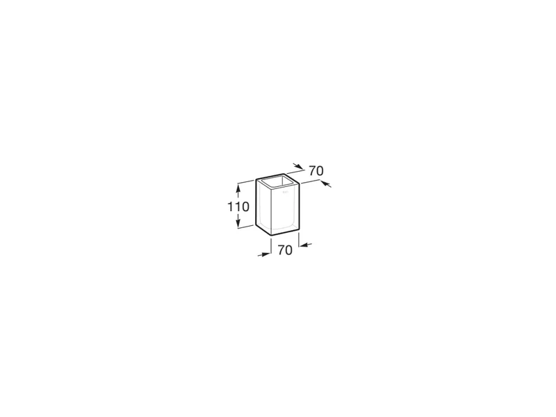 Roca - Vaso de encimera Ice Blanco A816860009