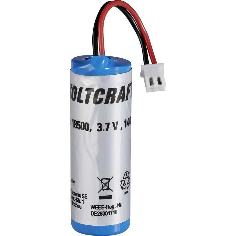 B-Ware Voltcraft 18500 Li-Ion Ersatzakku Typ 18500 Passend für IR Thermometer