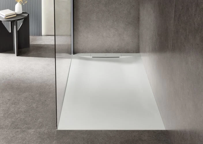 Roca - Plato de ducha Pyros extraplano de STONEX® Beige