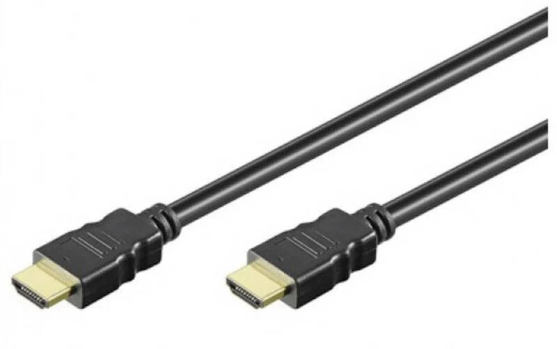 B-Ware Manhattan HDMI Anschlusskabel 1x HDMI-Stecker 10 m Kabel Stecker Schwarz UHD 4k