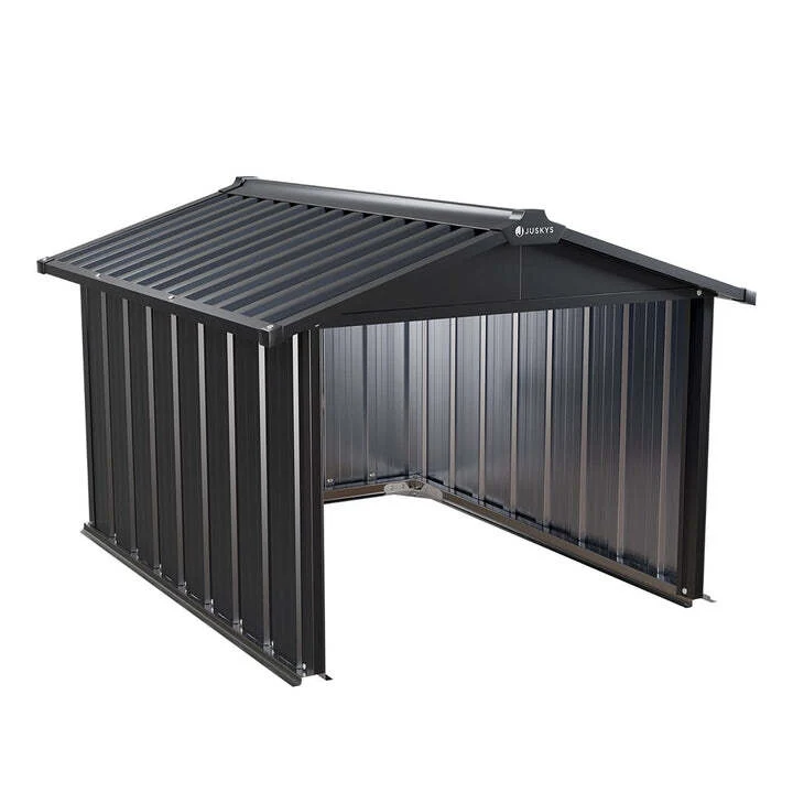 B-Ware Mähroboter Garage MGMT1 aus verzinktem Stahl mit Satteldach anthrazit 98x89x63cm