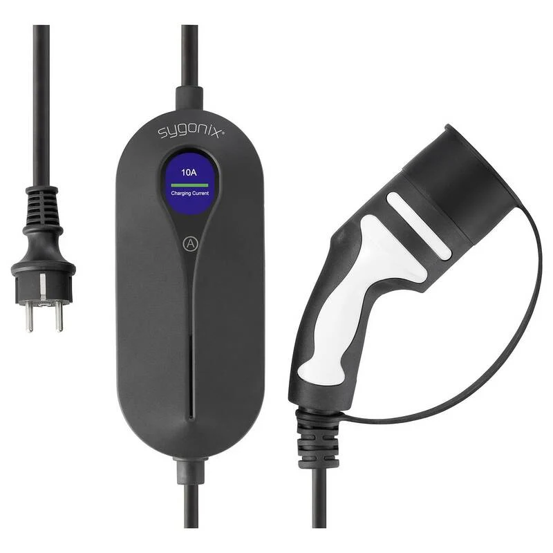 B-Ware Sygonix Mobile Ladestation Typ 2 10A 2,3kW IP66 Elektrofahrzeug Ladegerät Kabel