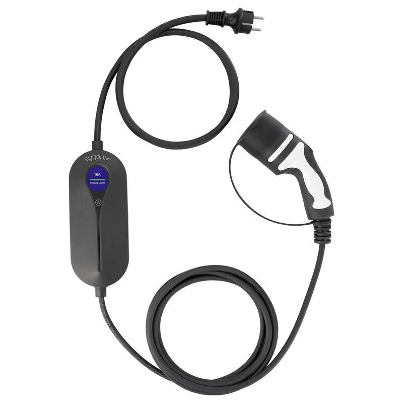 B-Ware Sygonix Mobile Ladestation Typ 2 10A 2,3kW IP66 Elektrofahrzeug Ladegerät Kabel