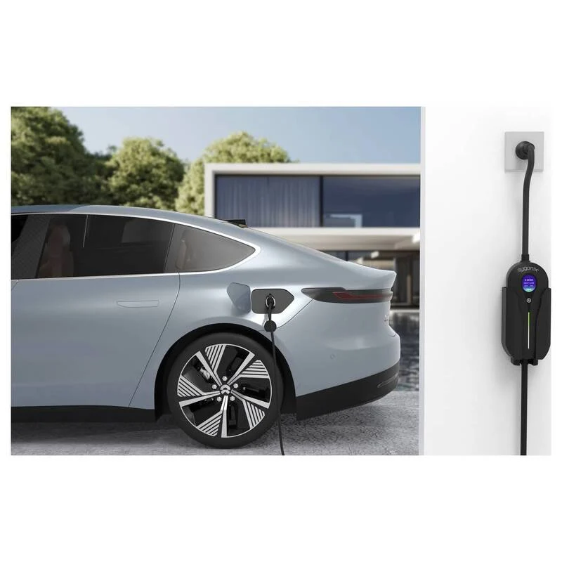 B-Ware Sygonix Mobile Ladestation Typ 2 10A 2,3kW IP66 Elektrofahrzeug Ladegerät Kabel