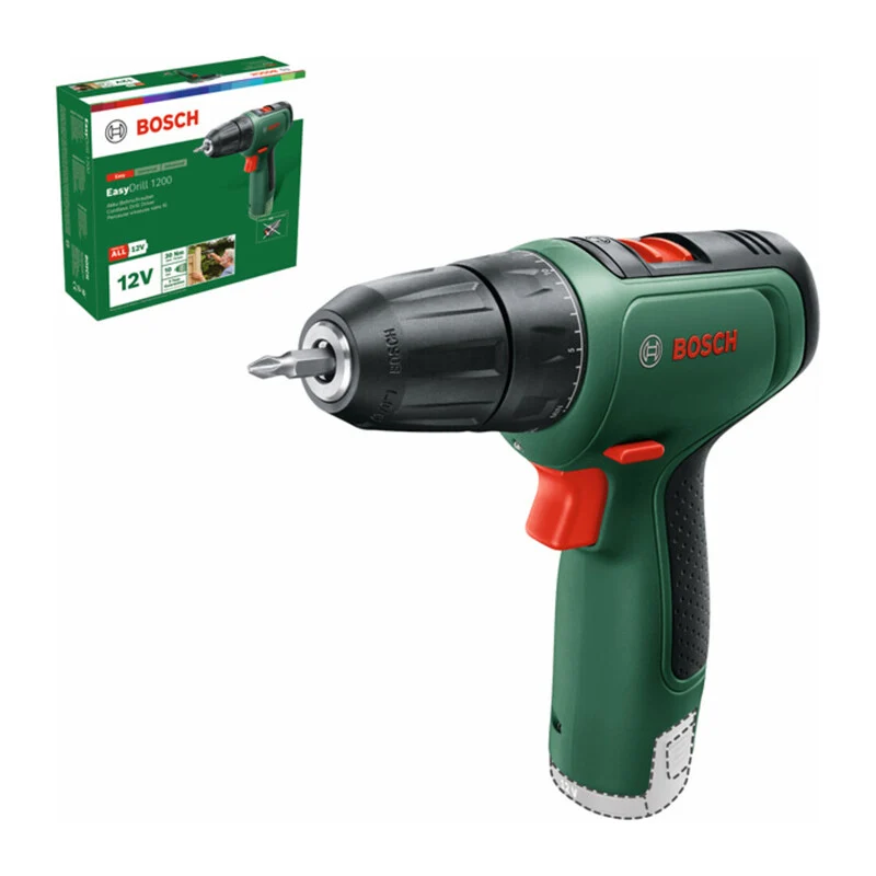 B-Ware Bosch Akku-Bohrschrauber EasyDrill 1200 12V 1,5Ah Schrauber Solo Softgrip 30Nm