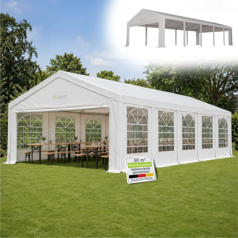 B-Ware Gartenzelt Partyzelt Gala 5x10m Pavillon wasserdicht UV-Schutz für Party Garten