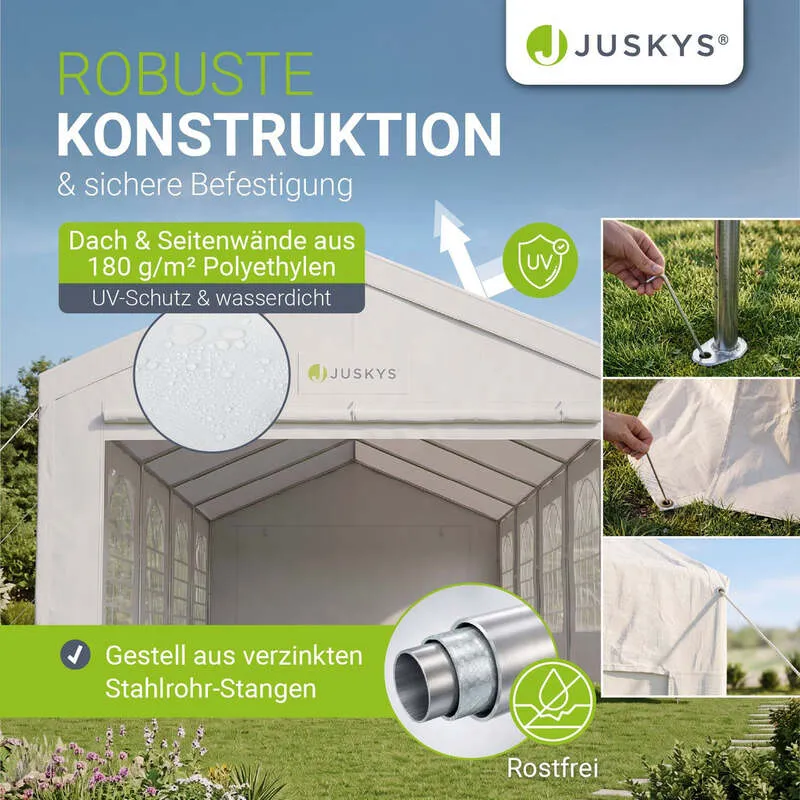 B-Ware Gartenzelt Partyzelt Gala 5x10m Pavillon wasserdicht UV-Schutz für Party Garten