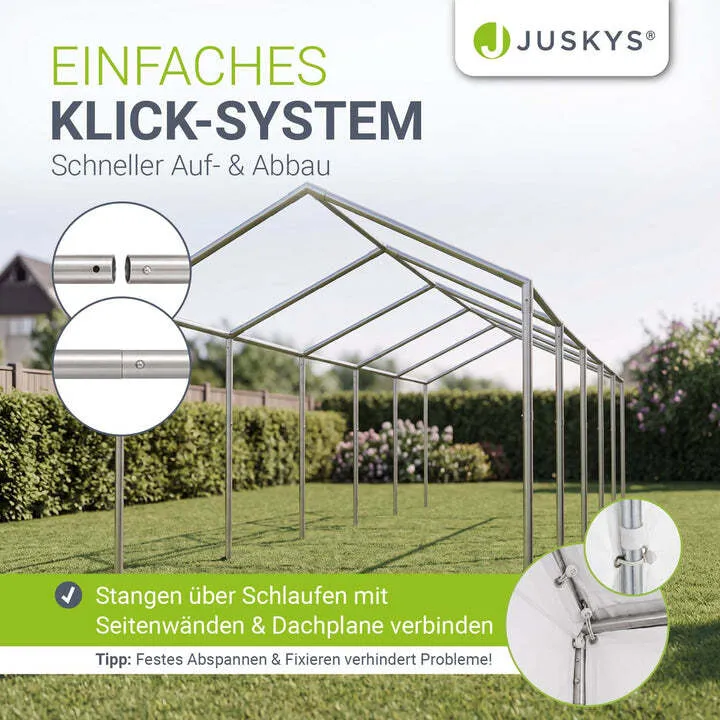 B-Ware Gartenzelt Partyzelt Gala 5x10m Pavillon wasserdicht UV-Schutz für Party Garten