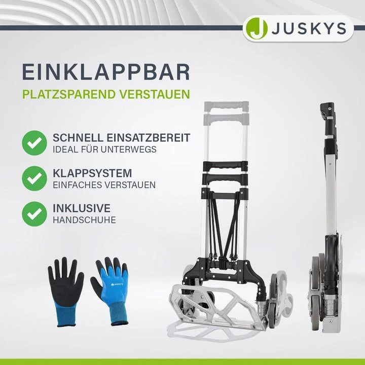 B-Ware Klappbare Treppensackkarre Alu Sackkarre bis 80kg höhenverstellbar Wagen