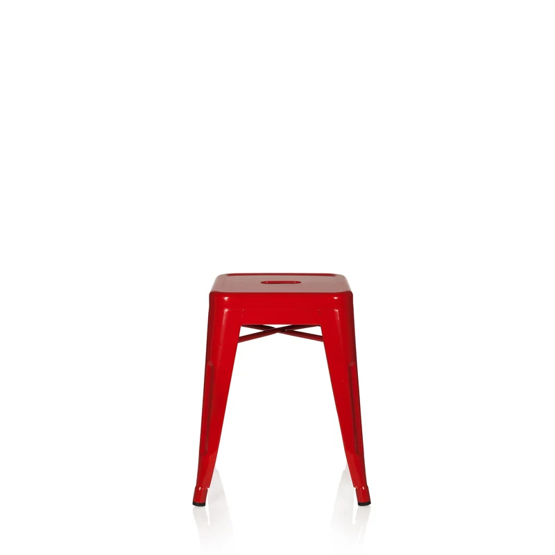 B-Ware hjh OFFICE Hocker Sitzgelegenheit VANTAGGIO Hocker rot stapelbar Gastronomie166