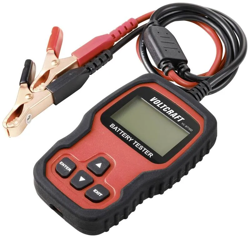 B-Ware VOLTCRAFT VC-BT100 Kfz-Batterietester 12 V 24 V KFZ-Zubehör Batterie-Zubehör