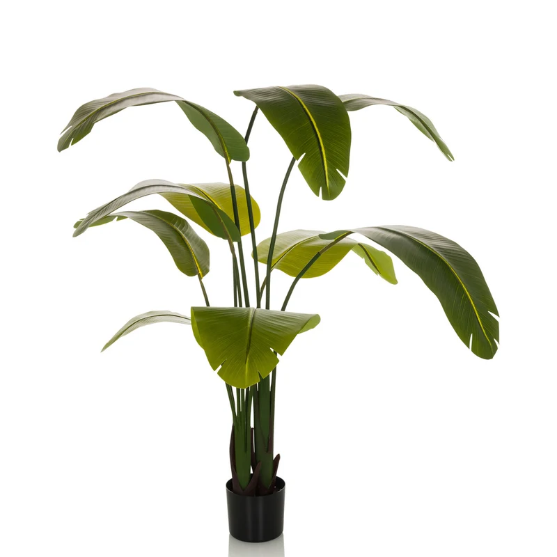 B-Ware hjh OFFICE Kunstpflanze Kunstbaum Banane Pflanze Kunst-Pflanze 170 cm grün Deko