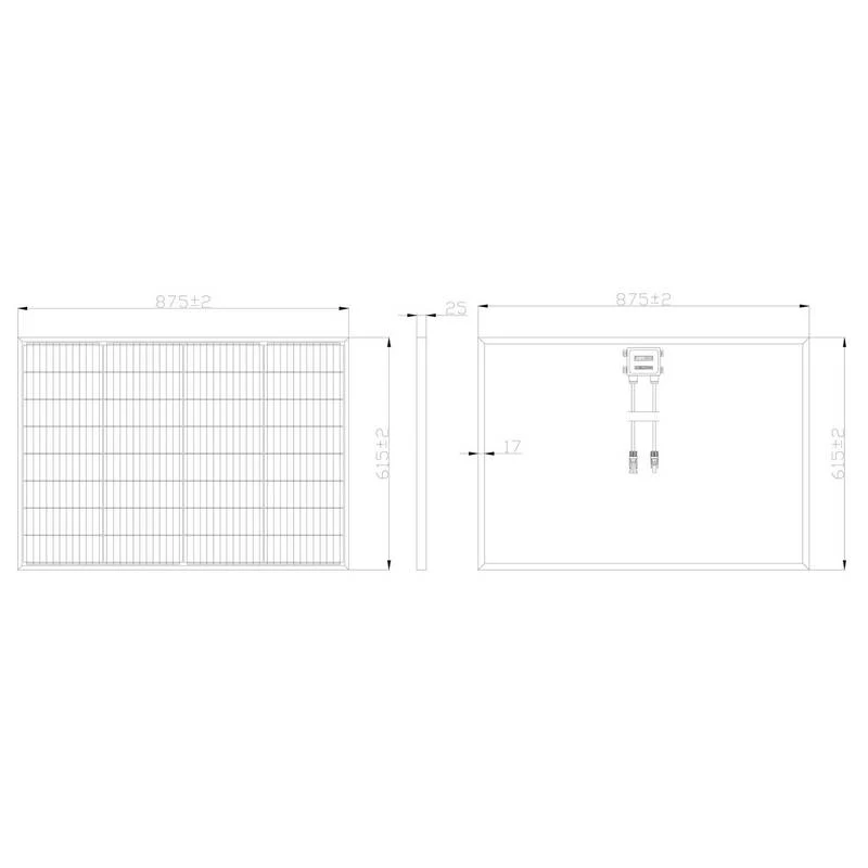 B-Ware Sygonix Monokristallines Solarmodul 100W 18.62V Energiequelle umweltfreundlich