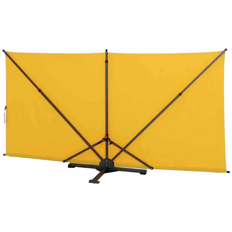B-Ware Siena Garden Sichtschutz Paravent Ben gelb faltbar Terrasse 150x280 cm Polyester