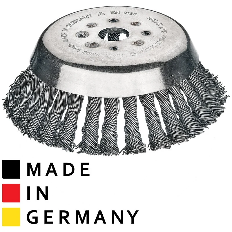 GRANIT Premium Kegelbürste Metall passend für Freischneider, Motor- und Akkusensen Gewicht 1,07 kg