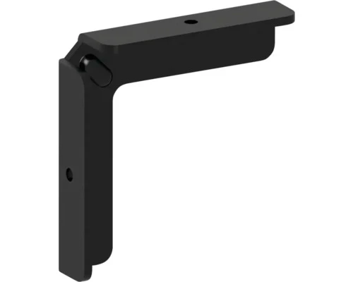 B-Ware Profil Schiene Konsta Profil Verto Zaun Aluminium Metall Schwarz