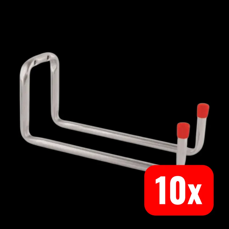 10x B-Ware VORMANN Gerätehalter Halter Stahl Werkzeughalter Verzinkt Anschrauben 10 STÜCK