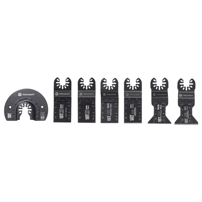 2x B-Ware TOOLCRAFT Multifunktionswerkzeug Set Aufsatz Werkzeugaufnahme 24-teilig 2 SETS