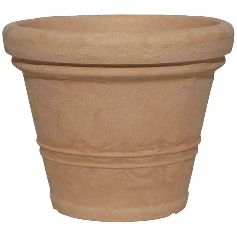 2x B-Ware Siena Garden Pflanzgefäß Blumenkübel AMALIA 70 Kunststoff Terracotta 2 STÜCK