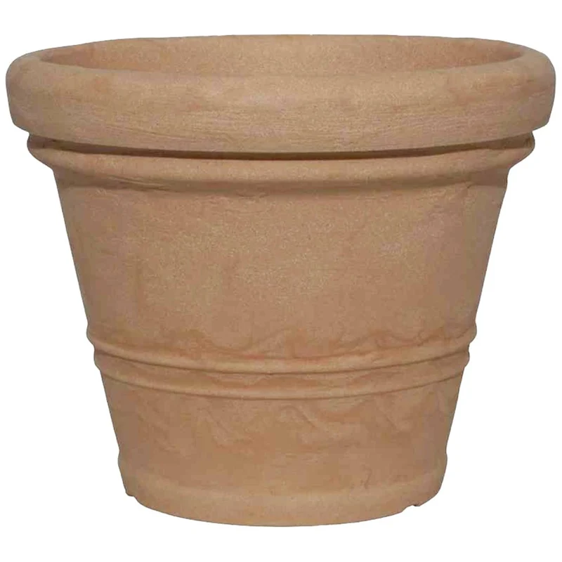 2x B-Ware Siena Garden Pflanzgefäß Blumenkübel AMALIA 70 Kunststoff Terracotta 2 STÜCK