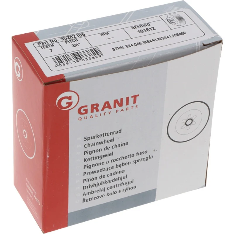 GRANIT ENDURANCE CUT Spurkettenrad 3/8" 7Z – 1128 640 2000
