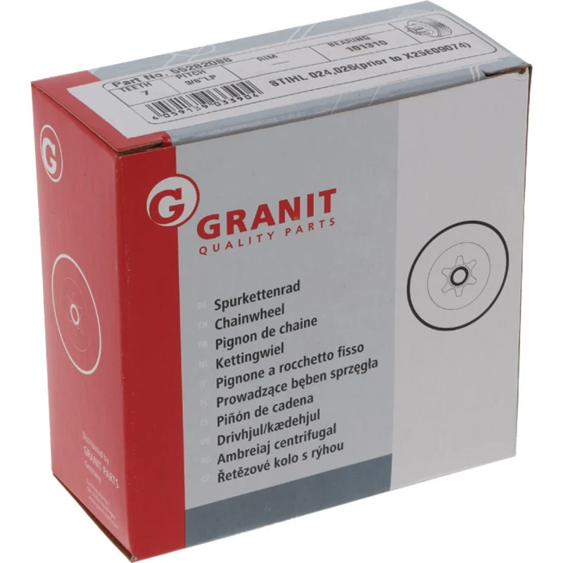 GRANIT ENDURANCE CUT Spurkettenrad 3/8" 7Z Gewicht 130 g