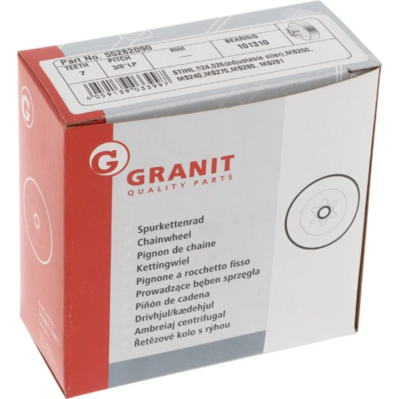 GRANIT ENDURANCE CUT Spurkettenrad 3/8" 7Z Gewicht 140 g